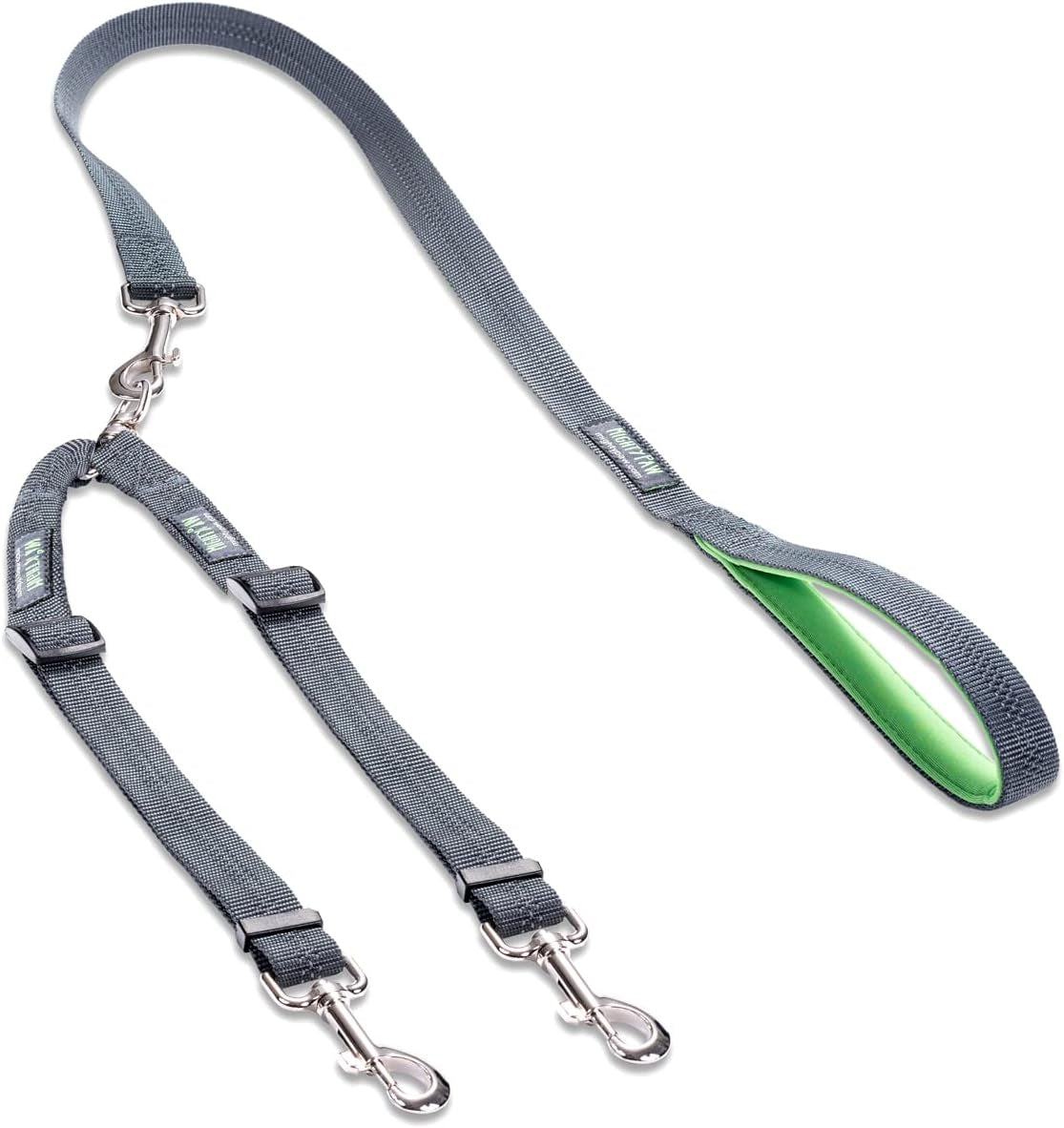 Double Dog Leash - Perfect for Small and Large Dogs - Adjustable Length - Customize for Dogs - Reflective Stitching for Increased Visibility - Universal Connection to Work with Any Leash