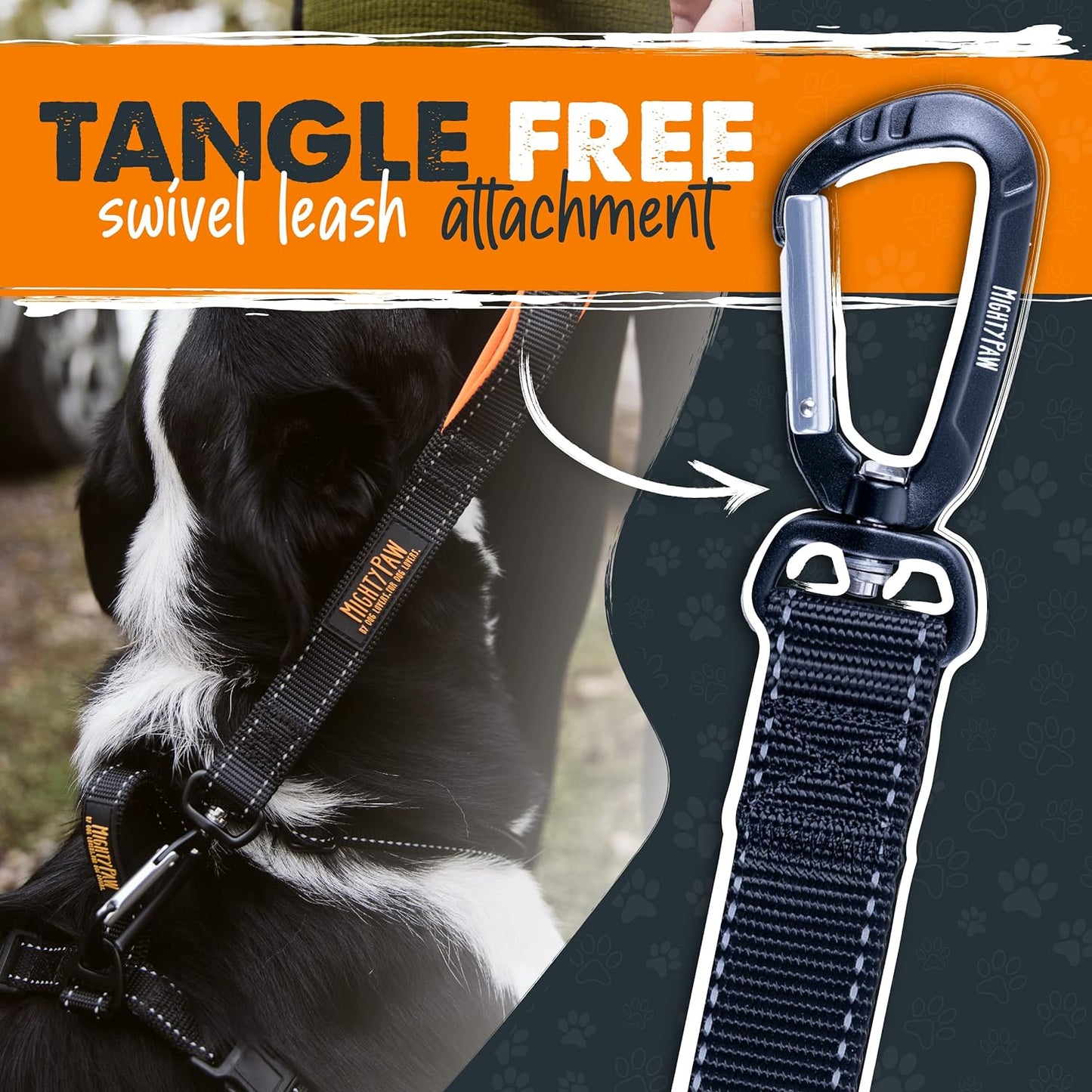 - Short Dog Leash - Comfortable Padded Handle - Traffic Control Lead - Short Handle Leash - Leash Padded Handle - House Leash - Leash Traffic Handle - Dog Training Leash - 30 Inches - Black