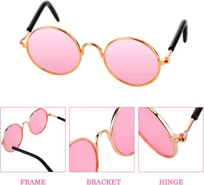 10 Pieces Cat/Dog Hippie Sunglasses 