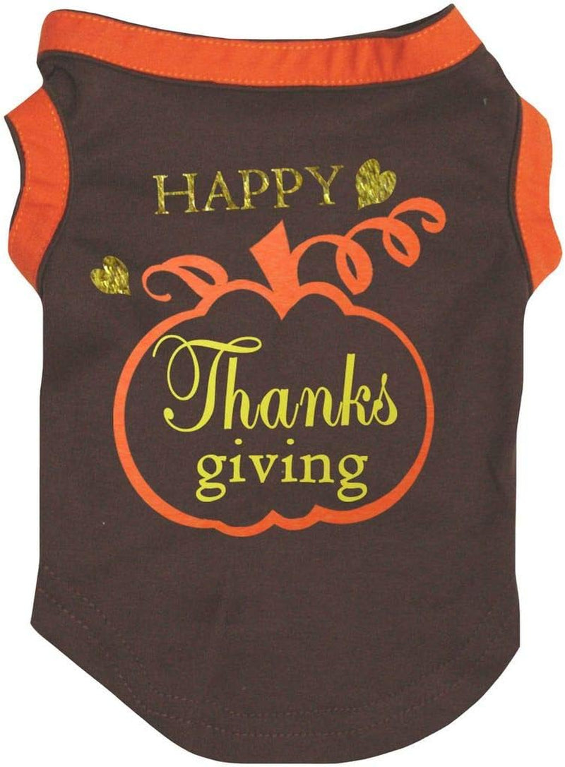 Happy Thanksgiving Pumpkin Puppy Dog Shirt