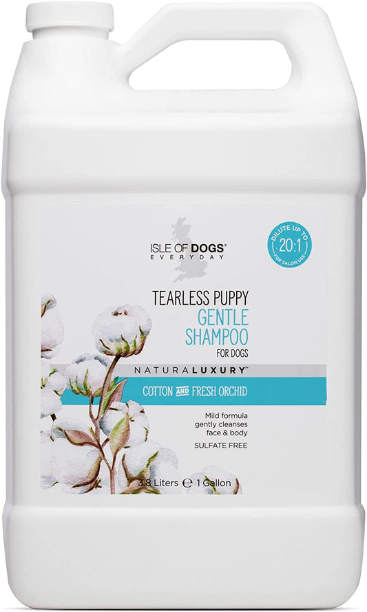 Everyday Natural Luxury Tearless Puppy Shampoo - Cotton + Fresh Orchid - Sulfate & Paraben Free Formula