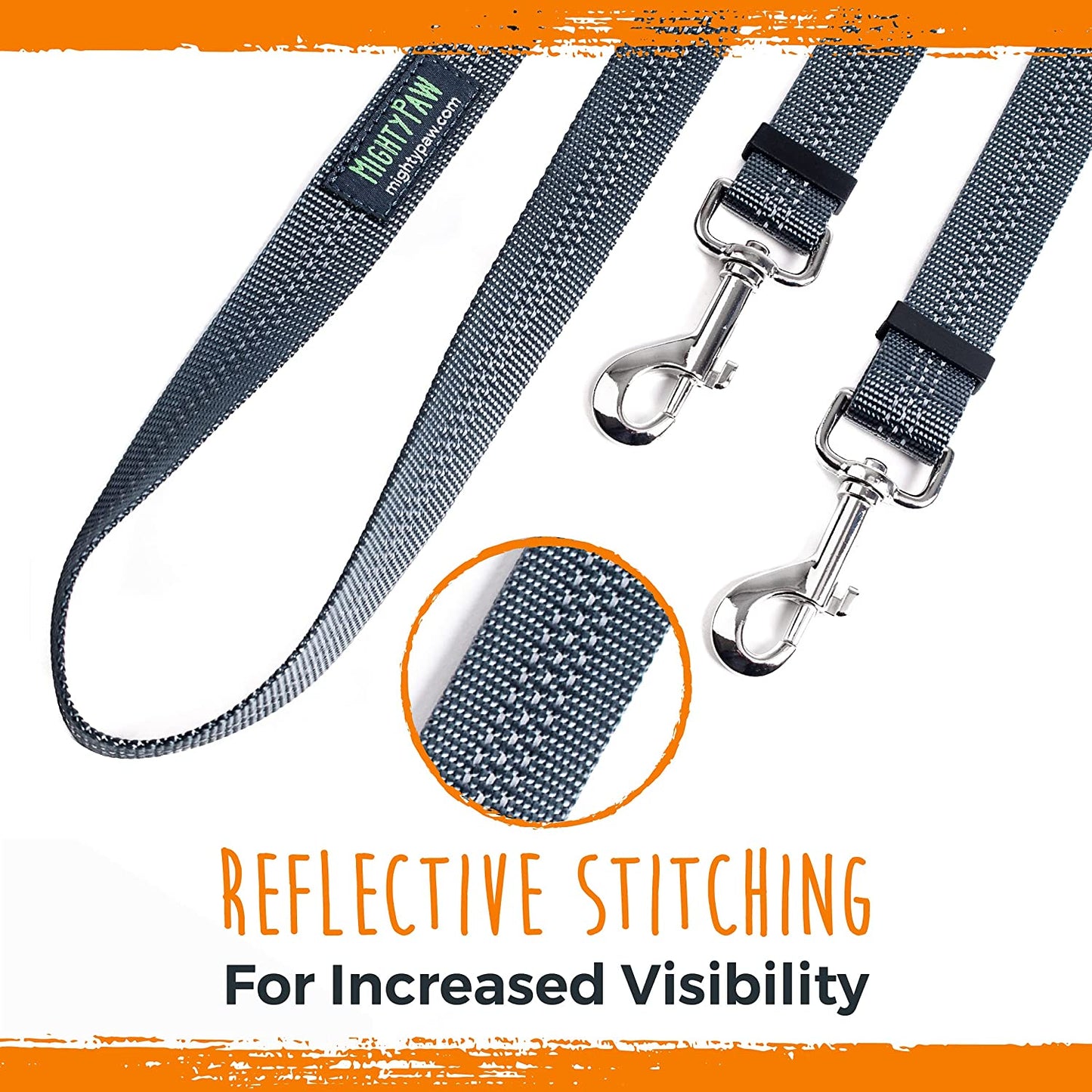 Double Dog Leash - Perfect for Small and Large Dogs - Adjustable Length - Customize for Dogs - Reflective Stitching for Increased Visibility - Universal Connection to Work with Any Leash